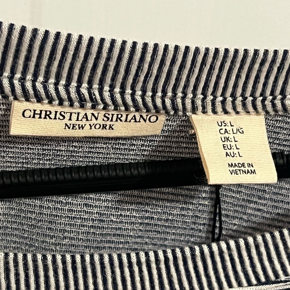 #36 CHRISTIAN SIRIANO • STRIPED BLOUSE • NWT - Picture 4 of 7